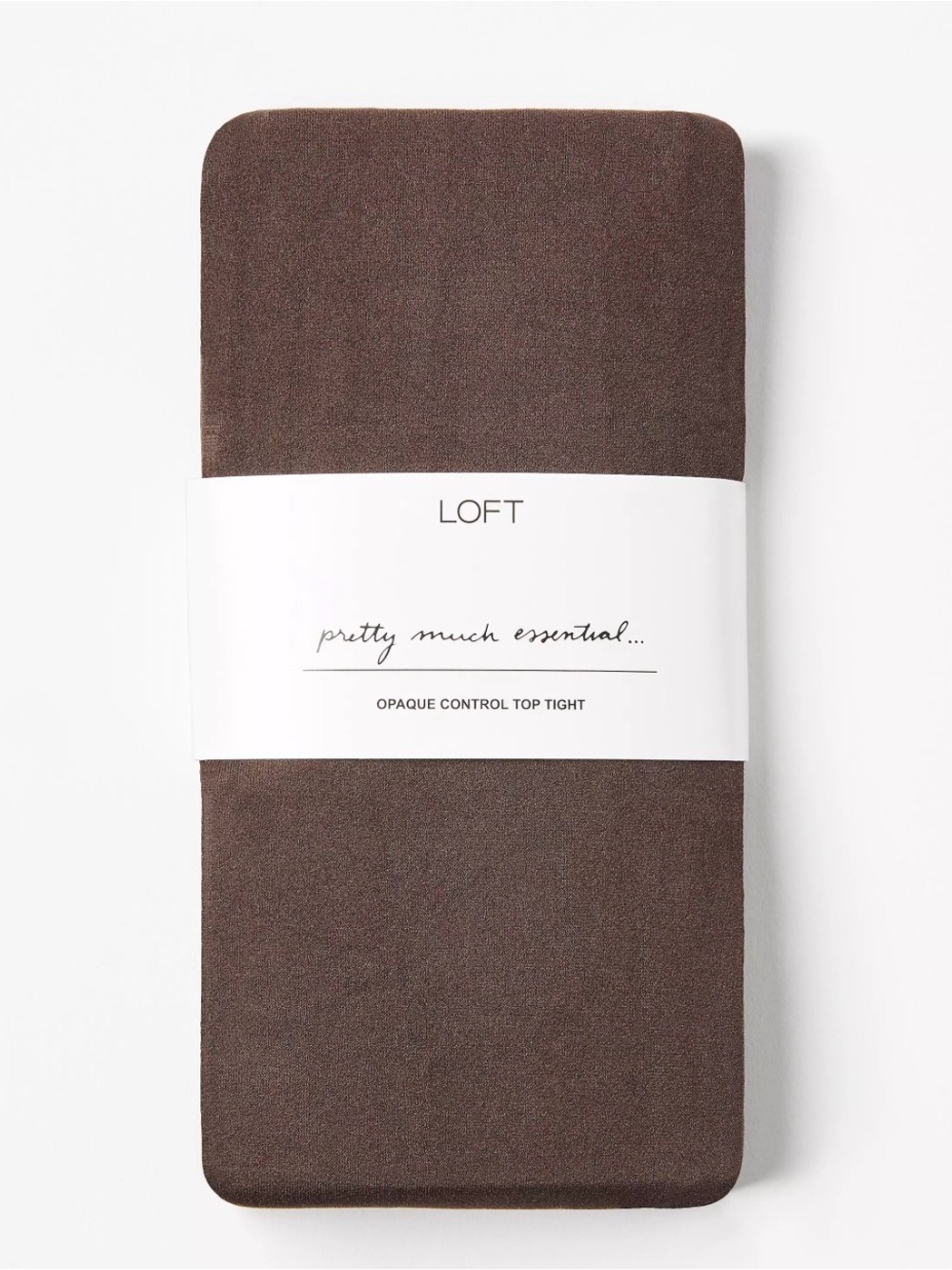 New LOFT Opaque Control Top Tights in Dark Brown